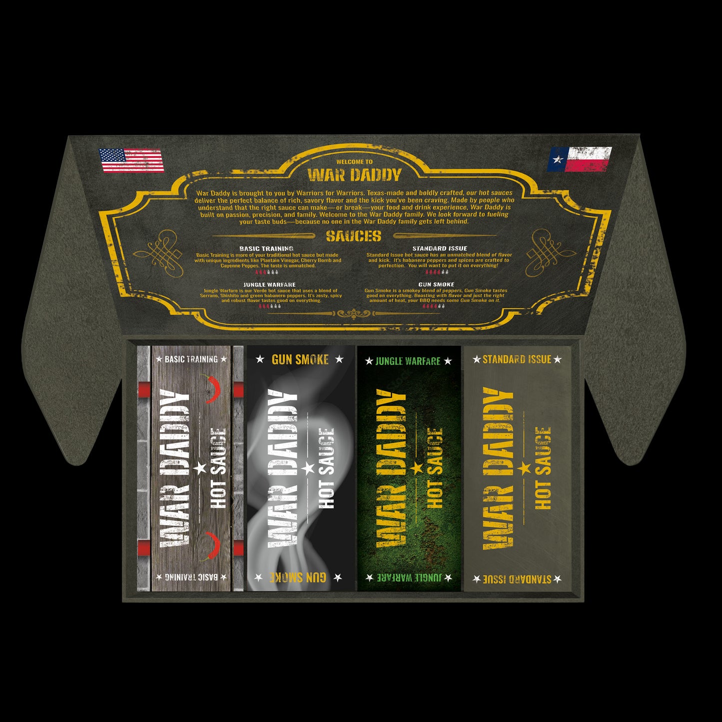 WAR DADDY 4 BOTTLE SET