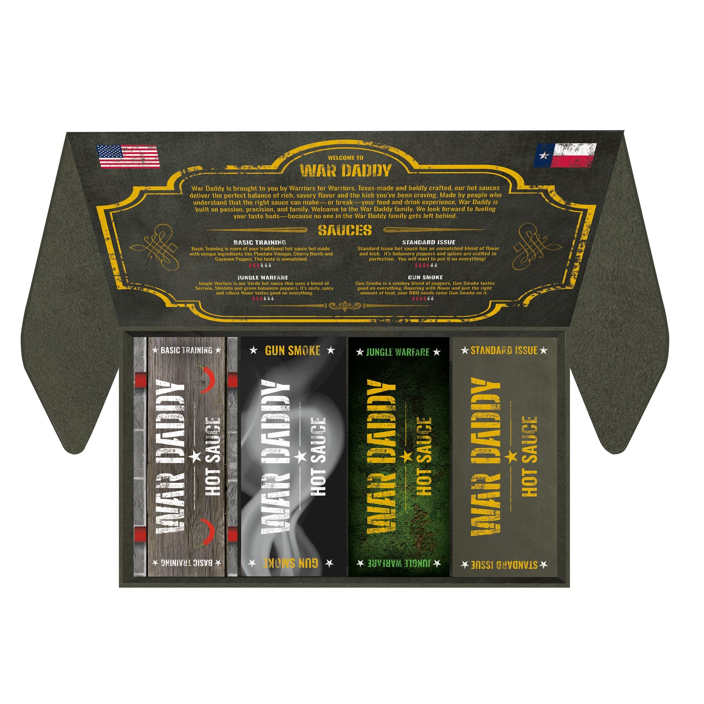WAR DADDY 4 BOTTLE SET