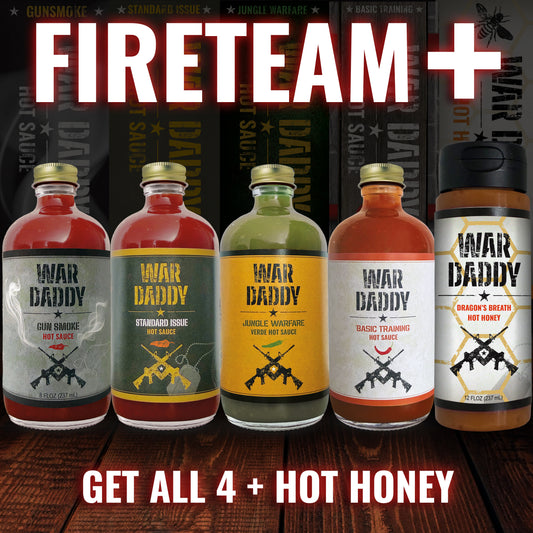 FIRETEAM + (All 4 flavors + Hot Honey)